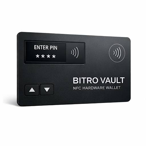 Bitro Vault NFC Card - White Edition